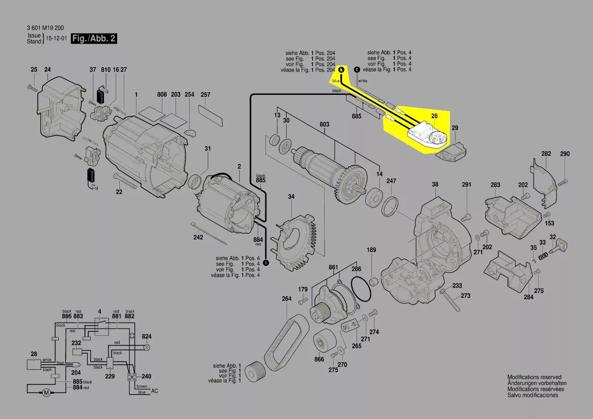 Variateur de vitesse réf. 1 609 B04 158 Bosch
